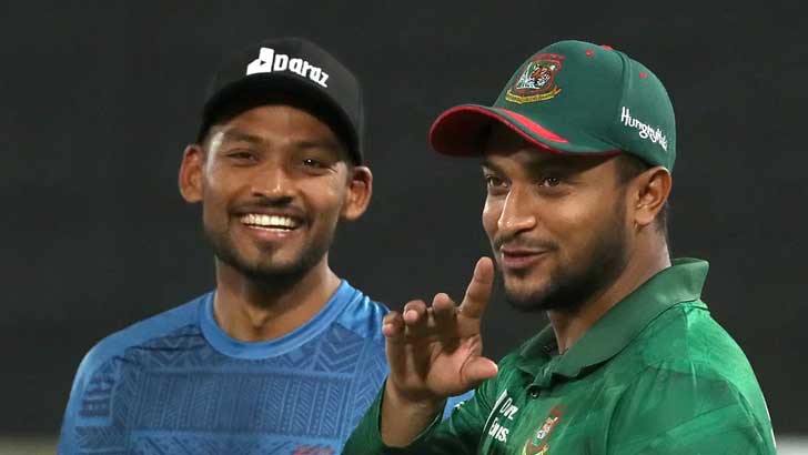 Shanto hopes for Shakib’s batting resilience in India series